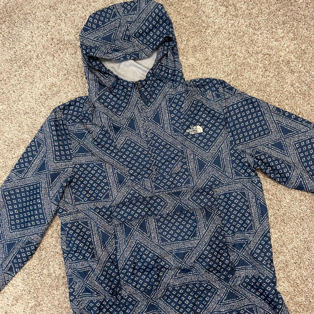 The North Face Fanorak Pullover Jacket‎ Women Medium Bandana Hooded Lightweight